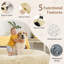 Grand lit pour chien de 71 po avec oreiller dodu, couverture, sangle - beige-916344841-898422216