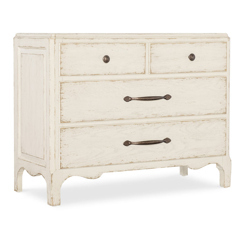 Americana 4 - Drawer Nightstand, Cream/Beige