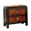 Table de chevet acacia noyer 1pc seulement