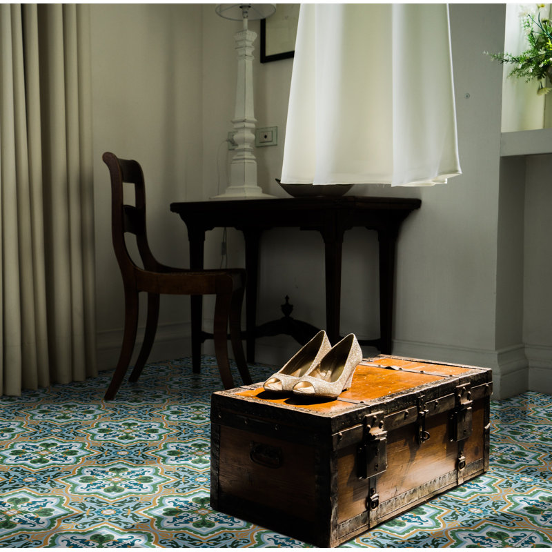 8" x 8" Cement Patterned Wall & Floor Tile