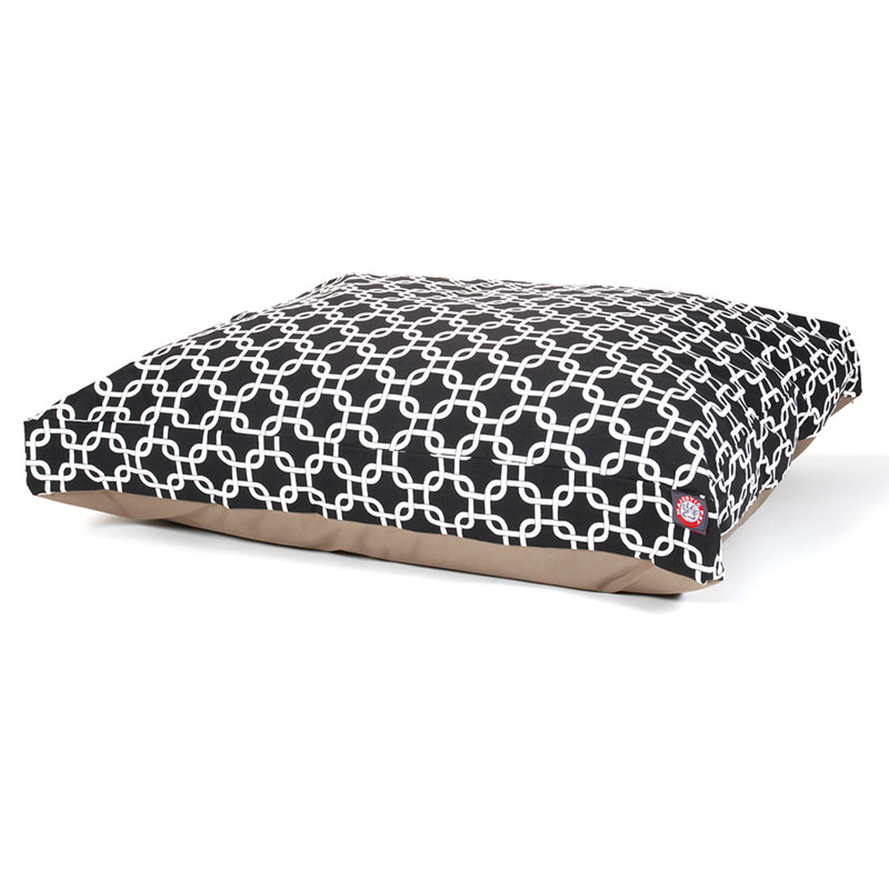 Liens Coussin / classique, Très grand (l 42 po x P 50 po x H 5 po) ;, Noir