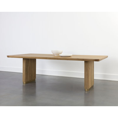 KALLA DINING TABLE - RECTANGULAR - RUSTIC OAK - 96"