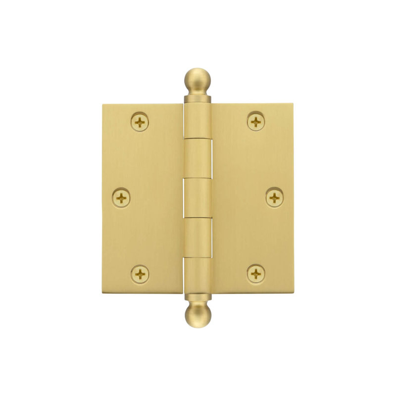 3.5'' x 3.5'' Brass Butt Bearing Hinge
