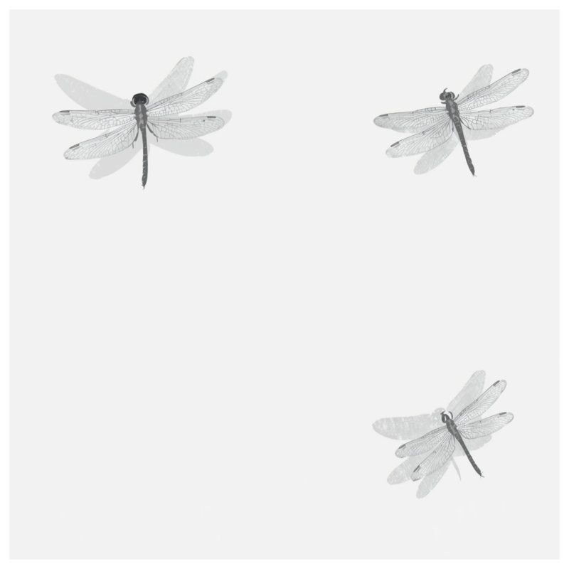 Tapis de bain Three Dragonfly Illustration, L 34 po x L 21 po