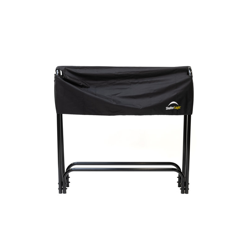 Steel Log Rack, 118 cm H x 126.2 cm W x 25 cm D