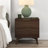 Haven 2 Drawer Nightstand, Pecan with Black Handle-70881603
