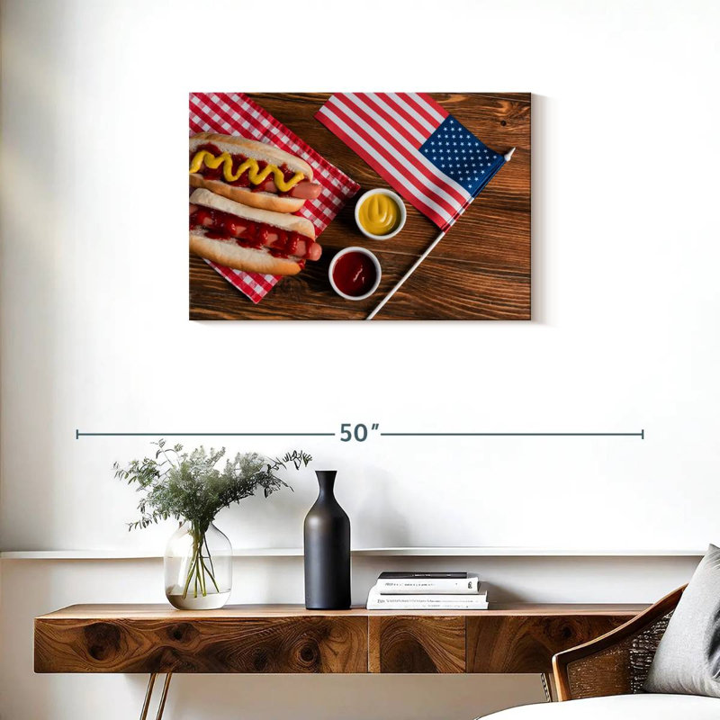 Yarlin American Hot Dogs, 20" H x 30" W