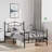 Braidyn Metal Bed Frame with Headboard & Slats, No Mattress, Easy Assembly-476755510-476755507