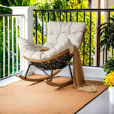 Bernay Rattan Rocking Chair by Bayou Breeze