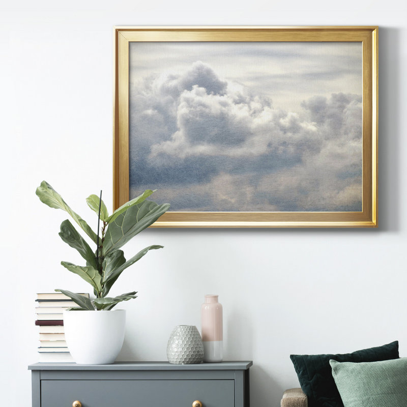 From Above II - peinture encadrée, H 26,5 po x l 36,5 po x P 1 po, Or, Pas de tapis