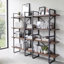 Kaecyn 56.69'' H x 70.86'' W Metal Etagere Bookcase-1820221659-1857791816