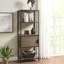Bibliothèque à 3 tablettes avec armoire de rangement
