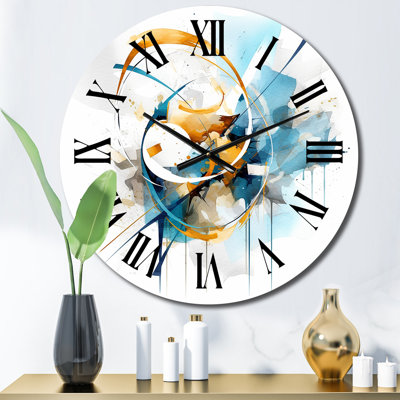 Horloge murale «Blue Abstract»