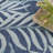 Alizay Floral Polypropylene Indoor/Outdoor Area Rug in White/Navy Blue-1225729766