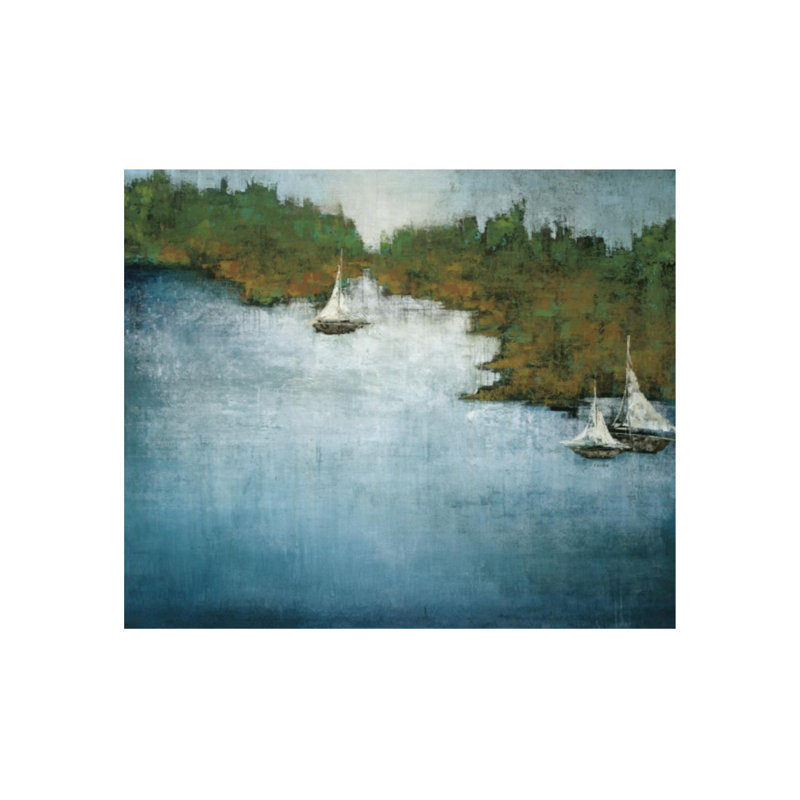 Boats On The Coast Print, Outdoor, 50" H x 60" W
