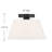 Orlandus 1-Light Ceiling Light in Matte Black-491475285