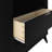 3 Drawer 37" W Solid Wood Dresser with Metal Pulls-1281565582