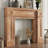 Burlywood Manufactured Wood Freestanding Fireplace-635791897