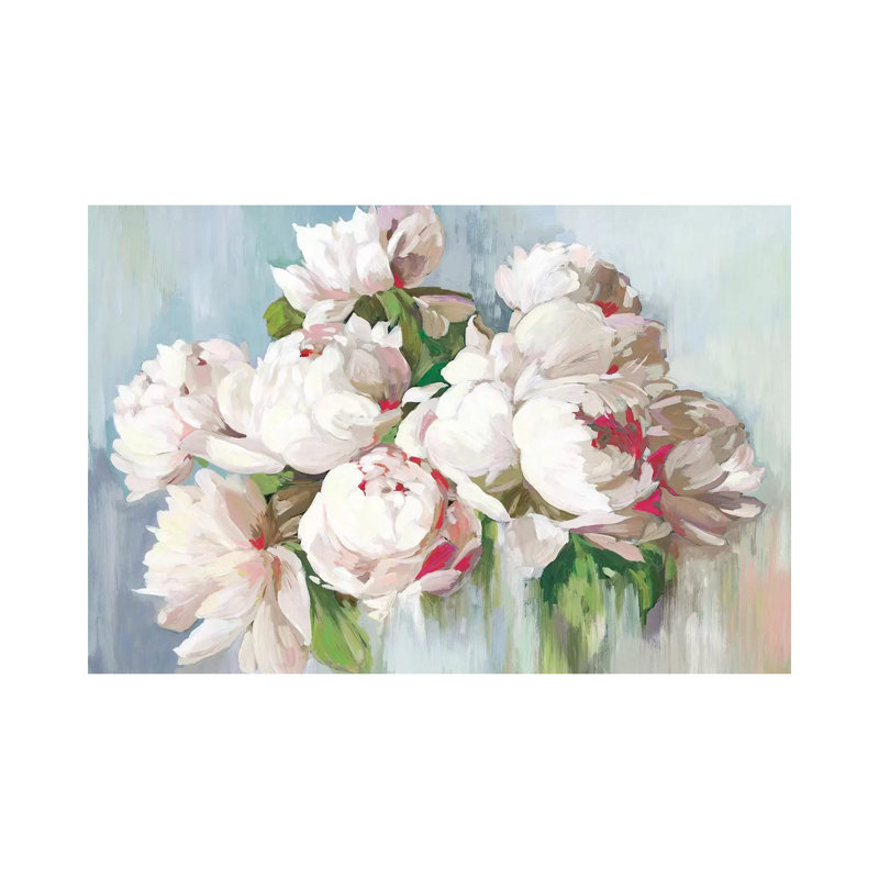 June Flowers by Asia Jensen - Painting on Canvas, 101.6 cm H x 66.04 cm W x 1.91 cm D, No Frame