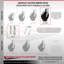 Ensemble de roulettes à roulettes phénoliques extra robustes 2 verrous pivotants 2 CCS rigides