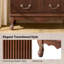 Kaybri Transitional 28"W 3-Drawer Solid Wood Fluted Chest with Built-In Power Outlet Simple Assembly Set of 2-1099118566