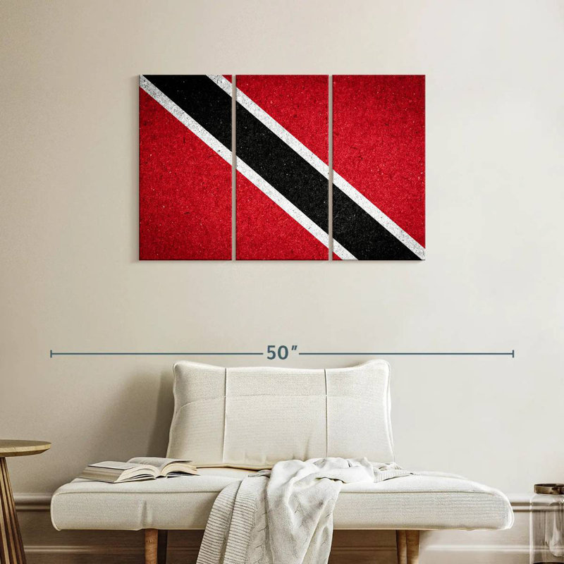 Borges, Trinité-et-Tobago, drapeau national, H 24 po x l 38 po