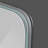 Wall Mounted Frameless Round Corner Dressing Mirror with Lights