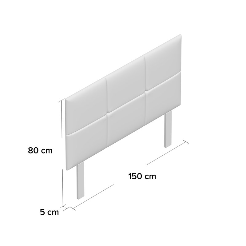Upholstered Headboard, Kingsize (5'), Mink