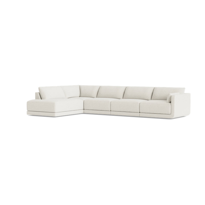 Eva Modular Sectional, Left Hand Facing, Performance Weave - Navy
