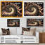 «Fractal Infinity in Gold II», reproduction sur toile-470151990-470151989