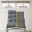Chaise berçante d'extérieur avec coussin, chaise de patio surdimensionnée, gris foncé