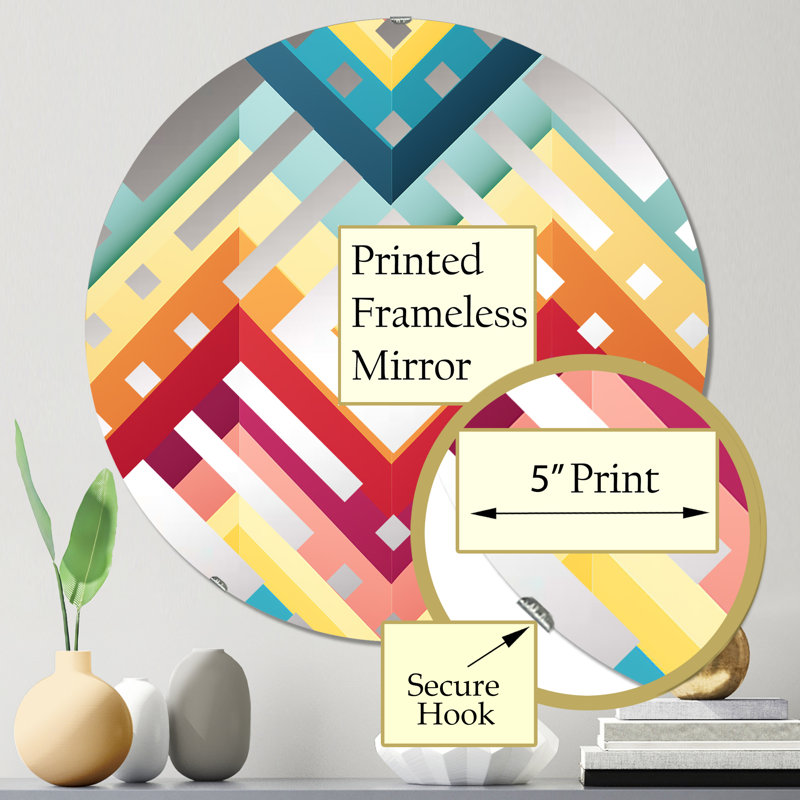 Miroir décoratif Popart, 31,4 po x 31,4 po