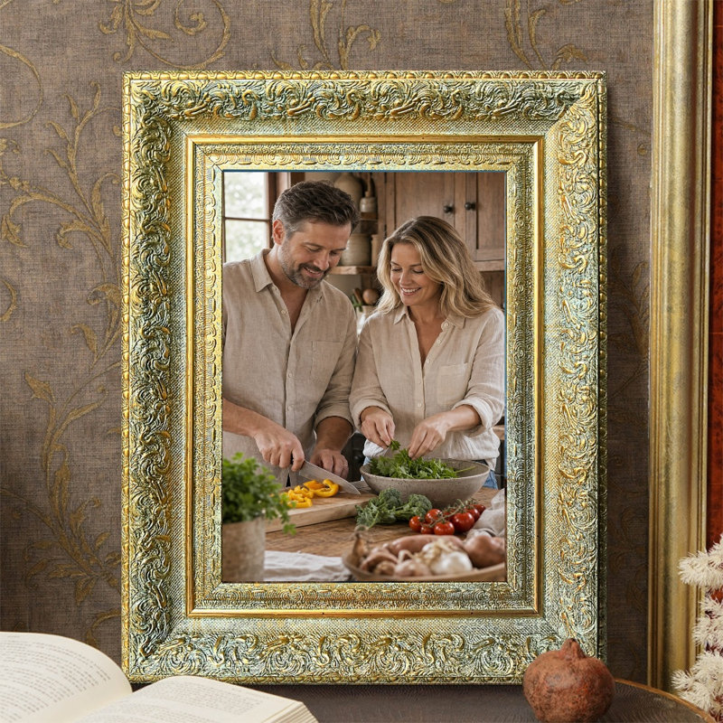 Cadre photo indémodable 11 pièces x 14 po avec affichage horizontal ou vertical, Or antique, 1, L 11 po x H 14 po