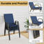 Fauteuil de salle à manger large en métal noir-927135581-927135576