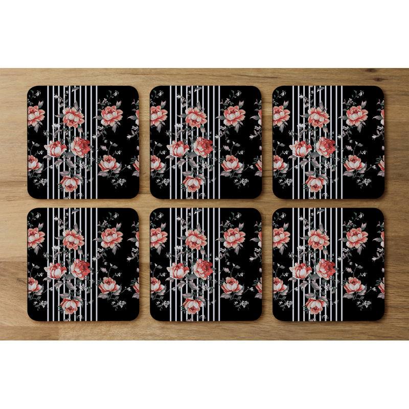 Square 6 Piece Coaster Set