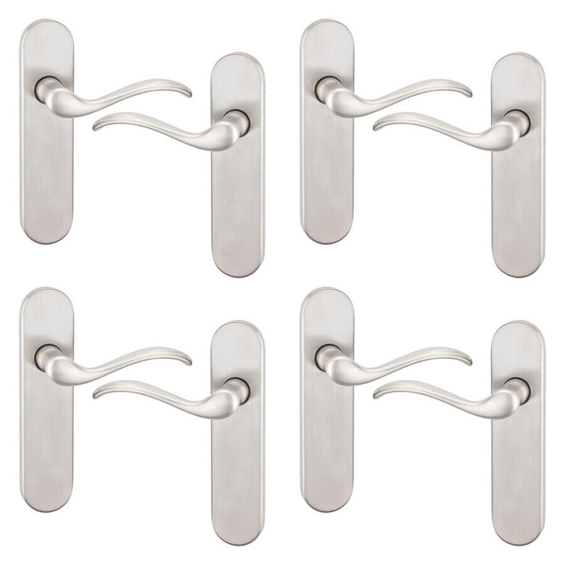 Door Handle, Satin Nickel