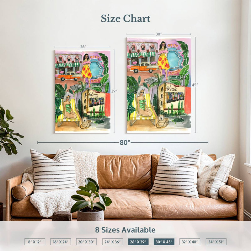 Aime Miami In The Spring, 39" H x 26" W