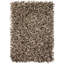 Cyrah Handmade Shag Abstract Black/Brown/Cream Area Rug-1211519349