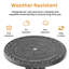 Ensemble de salle à manger de table ronde en fonte d'aluminium 31,5 pouces avec trou pour parasol et coussins bruns-94350680