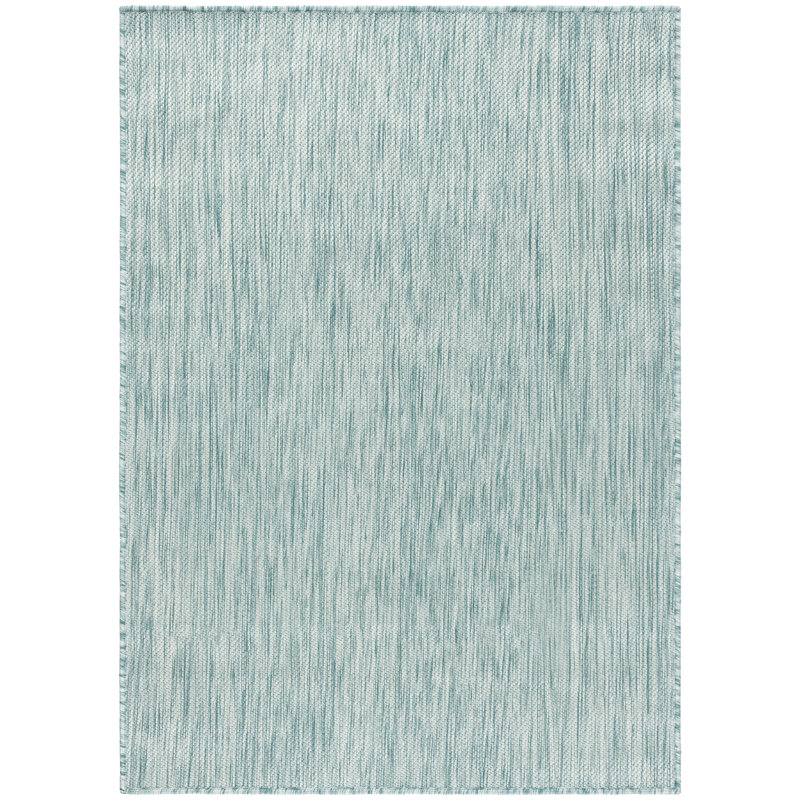 Ephraim Performance Solid Color Indoor/Outdoor Area Rug, Rectangle 6'7" x 9'2"