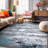 Willington Abstract Gray/Blue Rug-1531097314