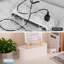 Boîte de gestion des câbles avec 10 attaches de câble, boîte de rangement pour multiprise, parasurtensions, chargeurs, adaptateurs, câbles pour ordinateur, boîte de dérivation pour la maison / bureau (petit / blanc)