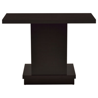 Fiona Cappuccino Engineered Wood Pedestal Console Table