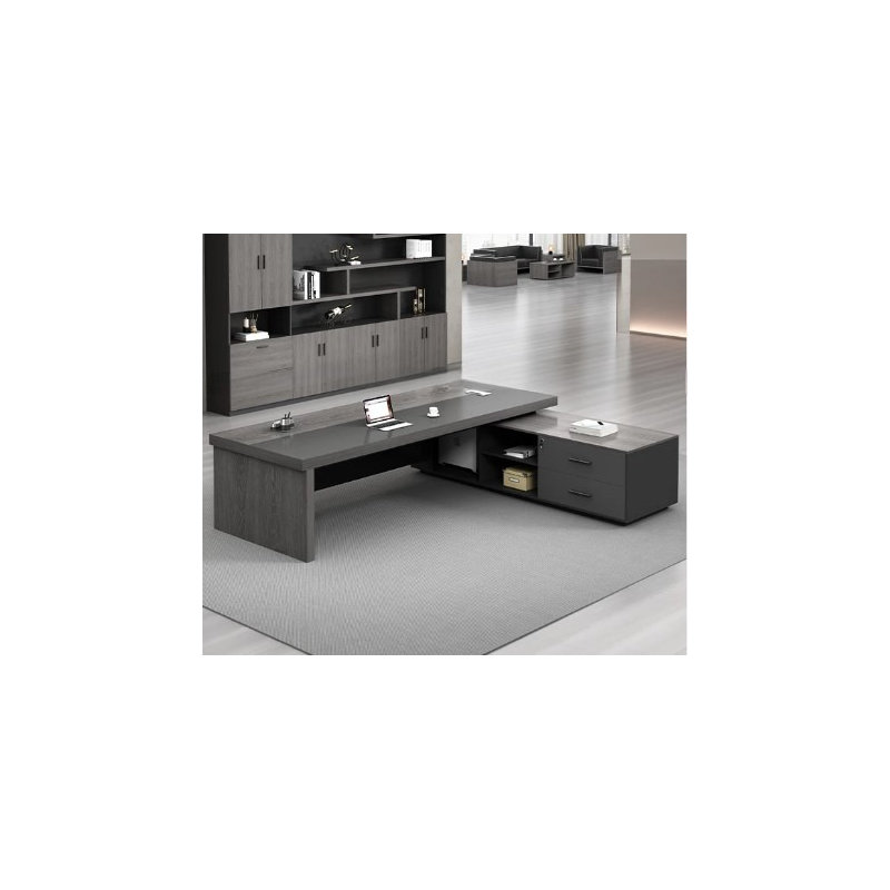 Myshayla L-Shaped Executive Desk, 75cm H x 280cm W x 90cm D