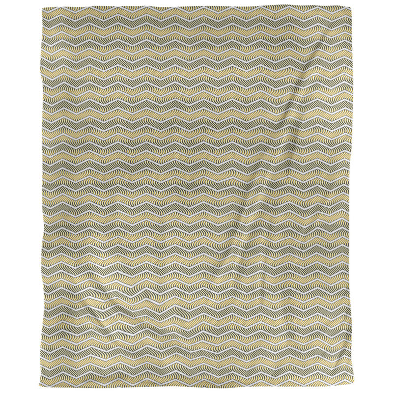 Tissu ondulé, Jaune, L 54 po x l 36 po, Lin huître palazzo