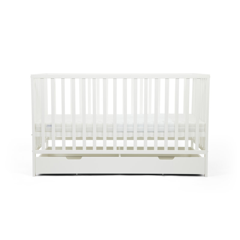 Hartley Classic Cot & Under Drawer - White, White