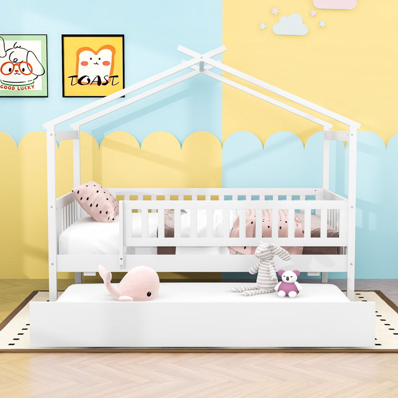 Dustee Wood Daybed with Slats, Twin, White