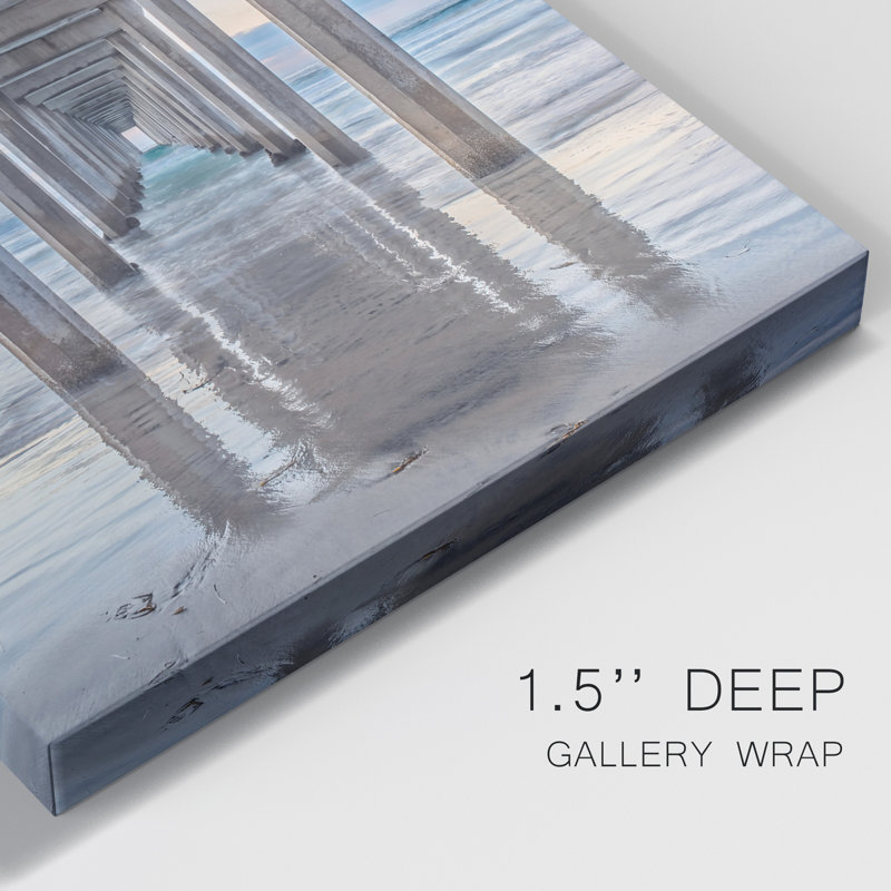 Scripps Pier - Photographie sur toile tendue, H 36 po x l 24 po x P 1 po