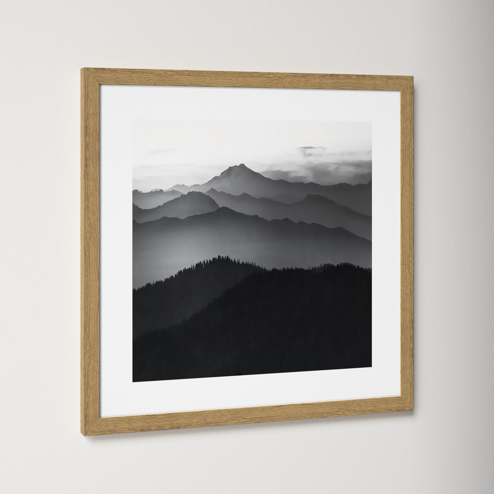 Cascades by Danita Delimont, 17" H x 17" W x 0.75" D, Natural Framed