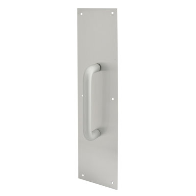 Poignée de porte ronde et plaque 4 x 16 po Prime-Line (paquet simple)